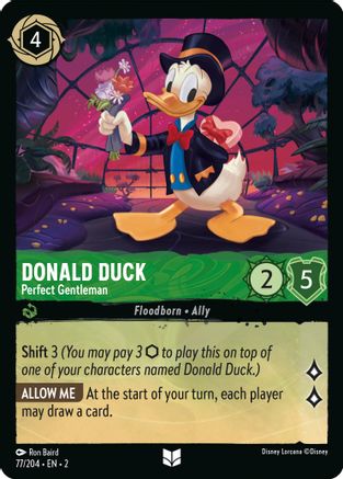 Donald Duck - Perfect Gentleman (77/204) [Rise of the Floodborn] Lorcana Single Disney