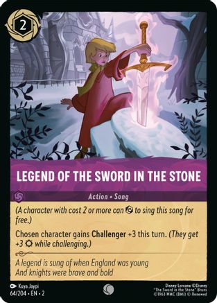 Legend of the Sword in the Stone (64/204) [Rise of the Floodborn] Cold Foil Lorcana Single Disney