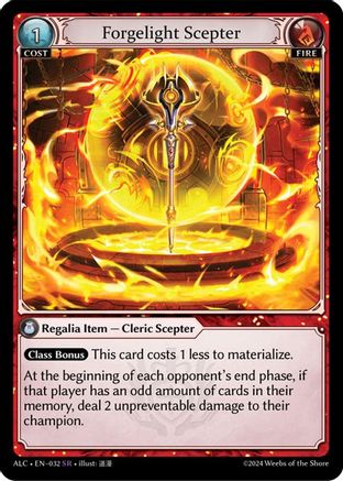 Forgelight Scepter (032) [Alchemical Revolution] Foil Grand Archive Single Weebs of the Shore