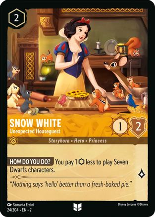 Snow White - Unexpected Houseguest (24/204) [Rise of the Floodborn] Lorcana Single Disney