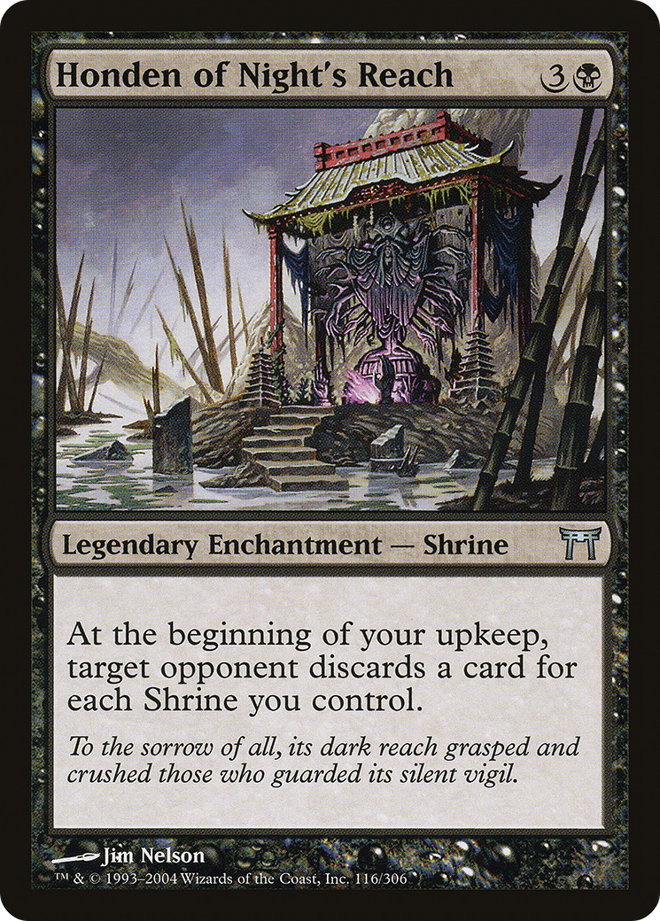Honden of Night's Reach (CHK-116) [Champions of Kamigawa] Foil MTG Single Wizards of the Coast