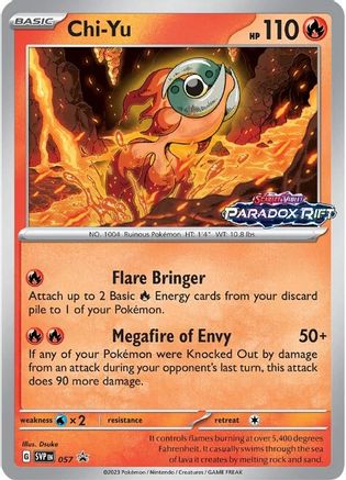 Chi-Yu - 057 (Prerelease) (57) Holofoil [Promos: SV Promo Cards] Pokemon Single Pokémon