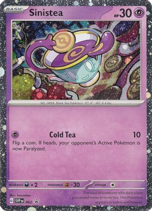 Sinistea - 062 (62) - [Promos: SV Promo Cards] Holofoil Pokemon Single Pokémon