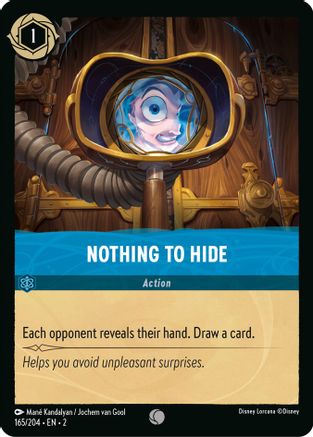 Nothing to Hide (165/204) [Rise of the Floodborn] Lorcana Single Disney