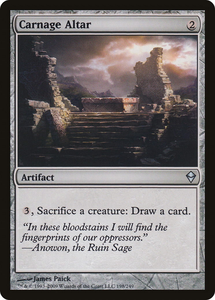 Carnage Altar (ZEN-198) [Zendikar] Foil MTG Single Wizards of the Coast