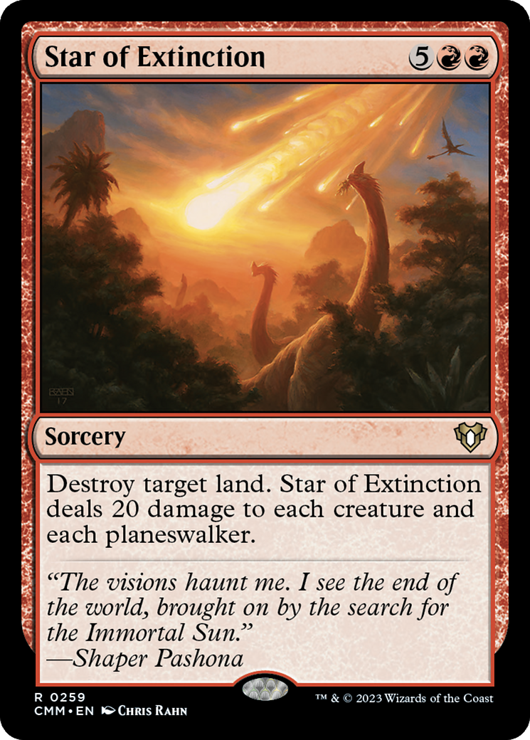 Star of Extinction (CMM-259) [Commander Masters] Foil MTG Single Wizards of the Coast