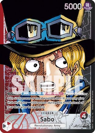 Sabo (001) (Alternate Art) (OP05-001) [Awakening of the New Era] Foil One Piece Single Bandai