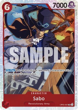 Sabo (007) (OP05-007) [Awakening of the New Era] Foil One Piece Single Bandai