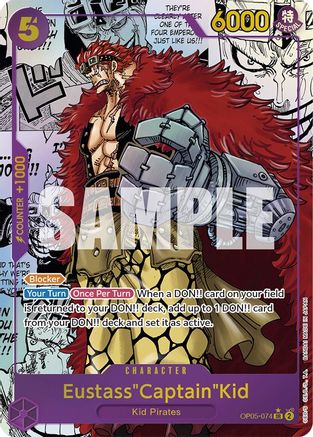 Eustass"Captain"Kid (Alternate Art) (Manga) (OP05-074) [Awakening of the New Era] Foil One Piece Single Bandai