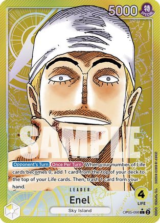 Enel (098) (Alternate Art) (OP05-098) [Awakening of the New Era] Foil One Piece Single Bandai