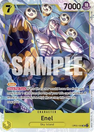 Enel (100) (OP05-100) [Awakening of the New Era] Foil One Piece Single Bandai