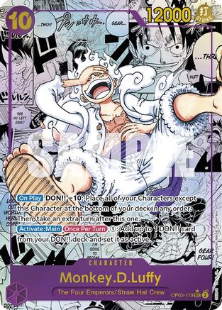 Monkey.D.Luffy (119) (Alternate Art) (Manga) (OP05-119) [Awakening of the New Era] Foil One Piece Single Bandai