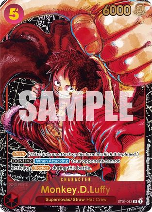 Monkey.D.Luffy (012) (Alternate Art) (ST01-012) [Awakening of the New Era] Foil One Piece Single Bandai