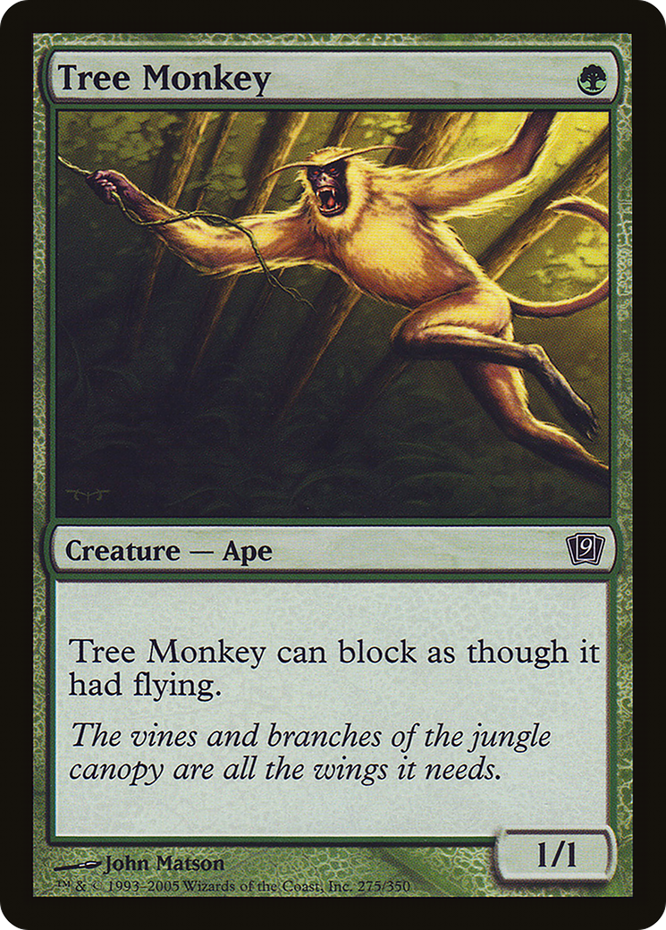 Tree Monkey (9ED-275) [9th Edition] MTG Single Wizards of the Coast