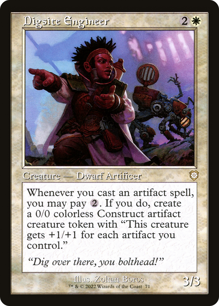 Digsite Engineer (BRC-071) [The Brothers' War Commander] MTG Single Wizards of the Coast