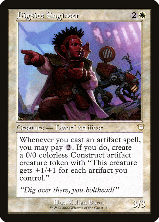 Digsite Engineer (BRC-071) [The Brothers' War Commander] MTG Single Wizards of the Coast