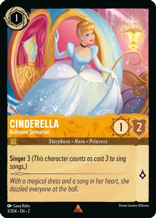Cinderella - Ballroom Sensation (3/204) [Rise of the Floodborn] Lorcana Single Disney