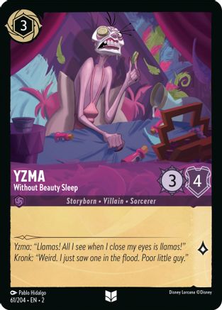 Yzma - Without Beauty Sleep (61/204) [Rise of the Floodborn] Cold Foil Lorcana Single Disney