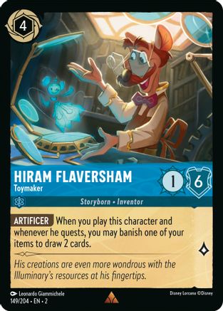 Hiram Flaversham - Toymaker (149/204) [Rise of the Floodborn] Lorcana Single Disney