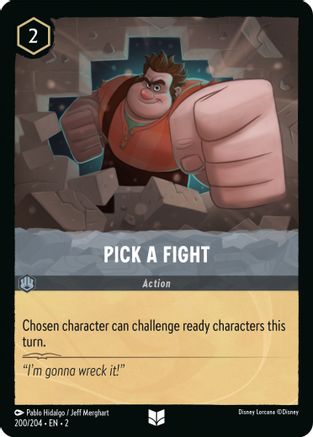 Pick a Fight (200/204) [Rise of the Floodborn] Lorcana Single Disney