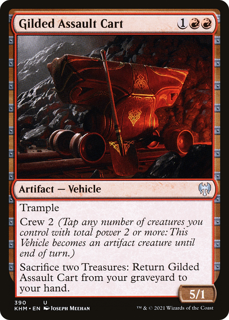 Gilded Assault Cart (KHM-390) [Kaldheim] MTG Single Wizards of the Coast