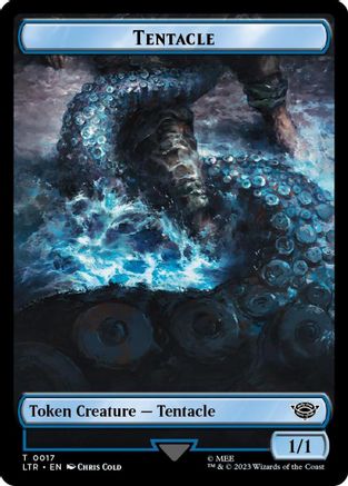 Tentacle // Food (0023) Double-Sided Token (Surge Foil) (LTR-17 // 23) [The Lord of the Rings: Tales of Middle-earth] Foil MTG Single Wizards of the Coast