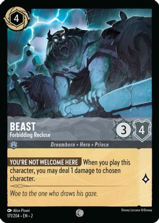 Beast - Forbidding Recluse (171/204) [Rise of the Floodborn] Lorcana Single Disney