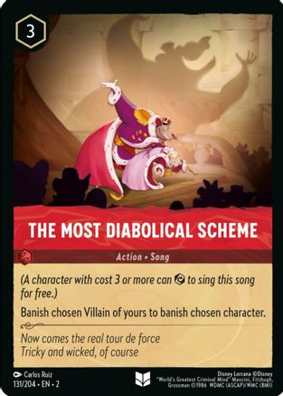 The Most Diabolical Scheme (131/204) [Rise of the Floodborn] Lorcana Single Disney