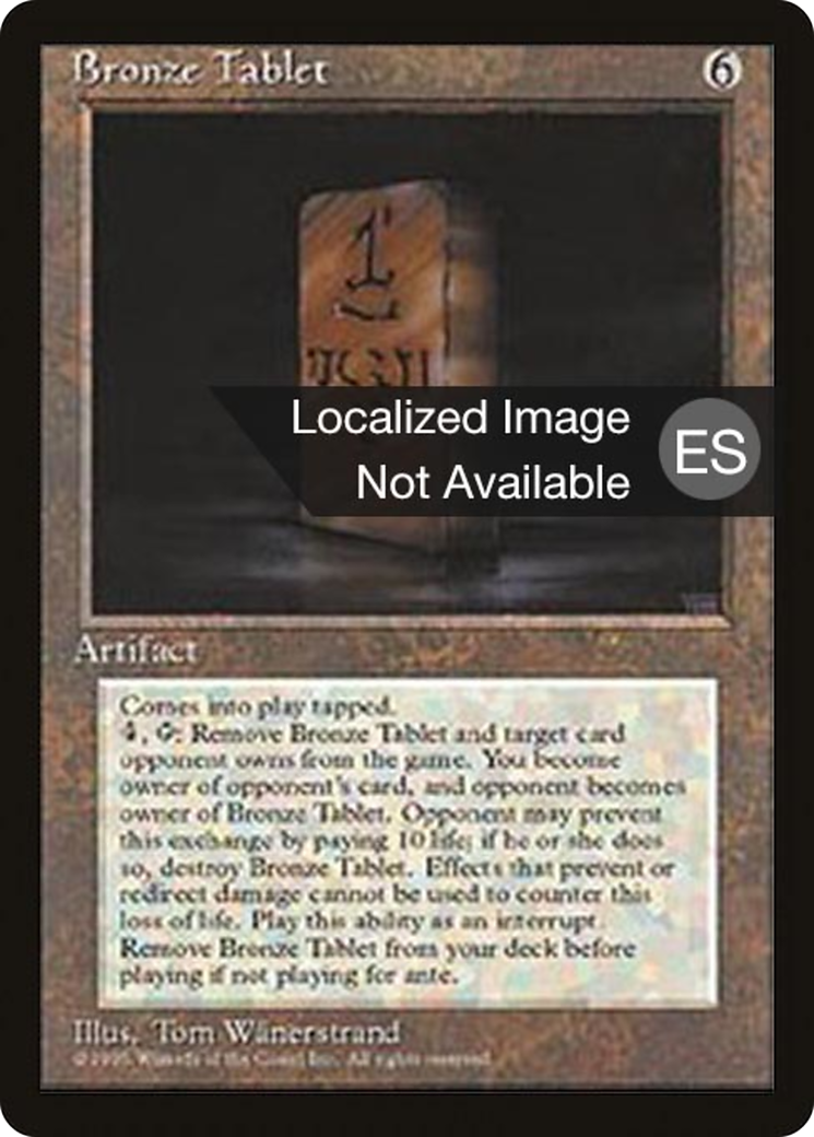 Bronze Tablet (4BB-) [Fourth Edition Foreign Black Border] MTG Single Wizards of the Coast