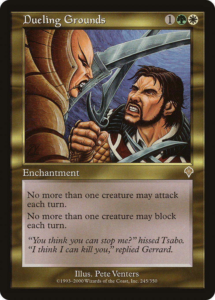 Dueling Grounds (INV-245) [Invasion] Foil MTG Single Wizards of the Coast