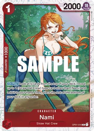 Nami - OP01-016 (Ultra Deck: The Three Captains) (OP01-016) [One Piece Promotion Cards] Foil One Piece Single Bandai