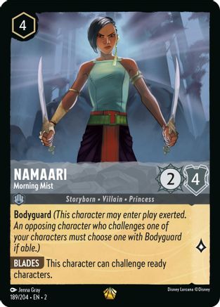 Namaari - Morning Mist (189/204) [Rise of the Floodborn] Cold Foil Lorcana Single Disney