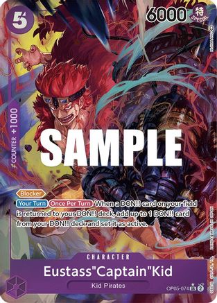 Eustass"Captain"Kid (Alternate Art) (OP05-074) [Awakening of the New Era] Foil One Piece Single Bandai