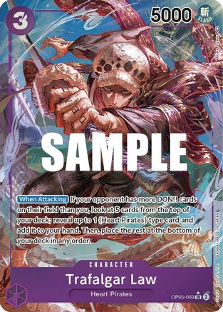 Trafalgar Law (Alternate Art) (069) (OP05-069) [Awakening of the New Era] Foil One Piece Single Bandai