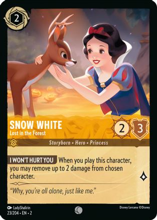 Snow White - Lost in the Forest (23/204) [Rise of the Floodborn] Cold Foil Lorcana Single Disney