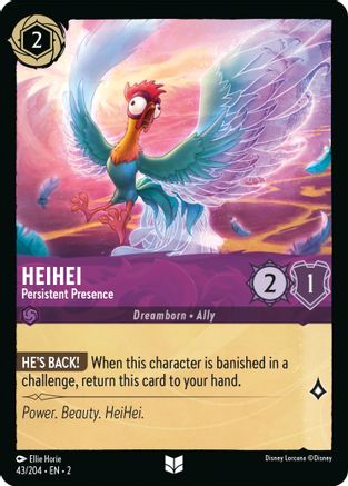 HeiHei - Persistent Presence (43/204) [Rise of the Floodborn] Lorcana Single Disney