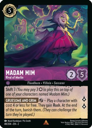 Madam Mim - Rival of Merlin (48/204) [Rise of the Floodborn] Lorcana Single Disney