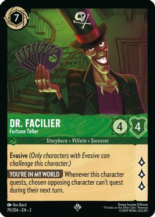 Dr. Facilier - Fortune Teller (79/204) [Rise of the Floodborn] Lorcana Single Disney