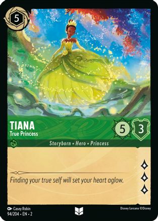 Tiana - True Princess (94/204) [Rise of the Floodborn] Lorcana Single Disney