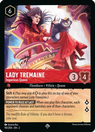 Lady Tremaine - Imperious Queen (110/204) [Rise of the Floodborn] Lorcana Single Disney