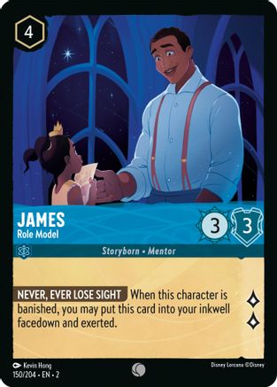 James - Role Model (150/204) [Rise of the Floodborn] Cold Foil Lorcana Single Disney