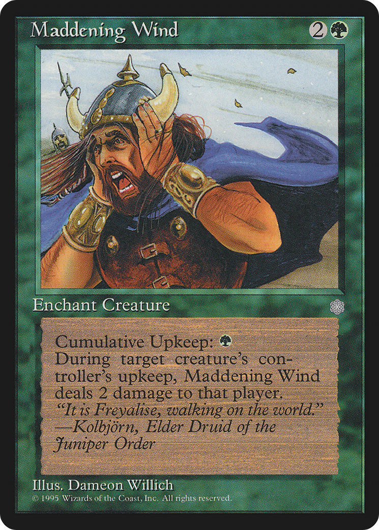 Maddening Wind (ICE-254) [Ice Age] MTG Single Wizards of the Coast