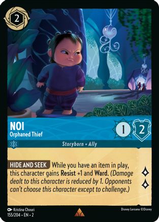 Noi - Orphaned Thief (155/204) [Rise of the Floodborn] Cold Foil Lorcana Single Disney