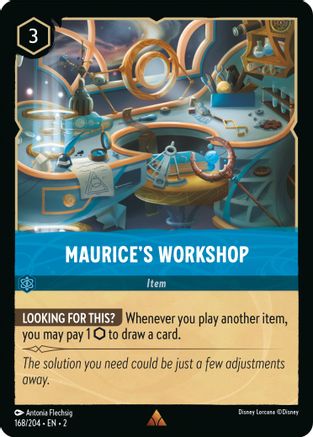 Maurice's Workshop (168/204) [Rise of the Floodborn] Lorcana Single Disney