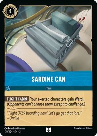 Sardine Can (170/204) [Rise of the Floodborn] Cold Foil Lorcana Single Disney