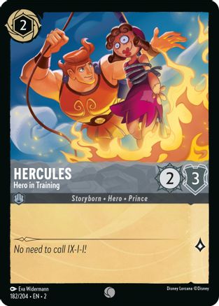 Hercules - Hero in Training (182/204) [Rise of the Floodborn] Lorcana Single Disney