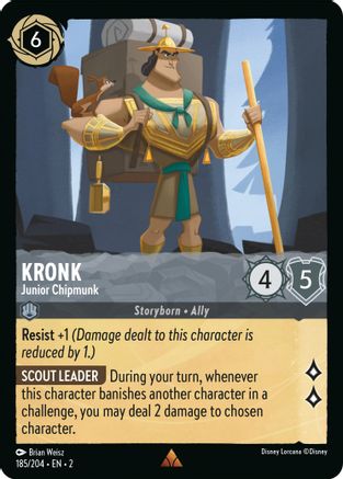 Kronk - Junior Chipmunk (185/204) [Rise of the Floodborn] Lorcana Single Disney