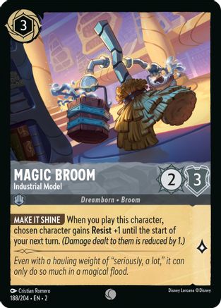 Magic Broom - Industrial Model (188/204) [Rise of the Floodborn] Lorcana Single Disney