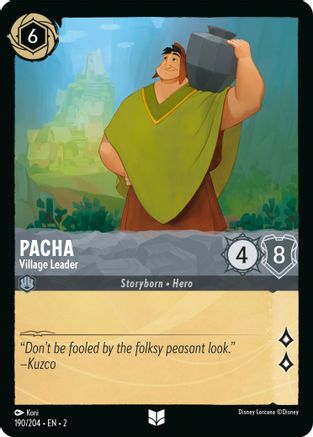 Pacha - Village Leader (190/204) [Rise of the Floodborn] Lorcana Single Disney