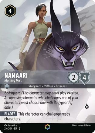 Namaari - Morning Mist (Enchanted) (216/204) [Rise of the Floodborn] Holofoil Lorcana Single Disney